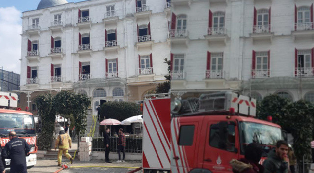 Büyükada’da tarihi otelde yangın paniği! Maddi hasar oluştu