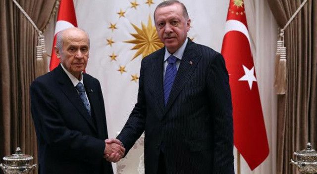 Cumhurbaşkanı Erdoğan Bahçeli ile görüştü