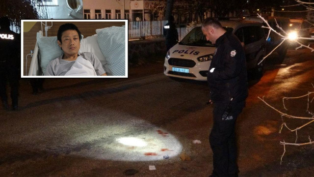 Elazığ&#039;da Japon turisti bıçaklayan şahıs yoldan geçen birini vurdu