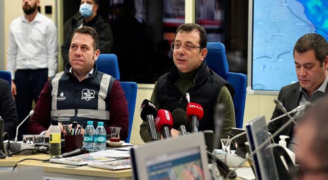 İmamoğlu açıkladı: Kar yağışı İstanbul&#039;a giriş yaptı