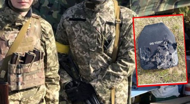 Ukraynalı askerin hayatını Türk çelik yeleği kurtardı! Görüntüler gündem oldu