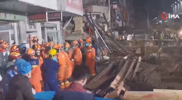 Çin’de çöken 8 katlı binada can kaybı 53’e ulaştı