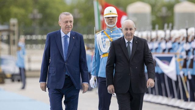 Cezayir Cumhurbaşkanı Ankara&#039;da: Erdoğan duyurdu! Yeni hedef 10 milyar