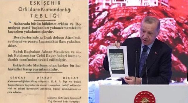 Erdoğan&#039;dan, Kılıçdaroğlu&#039;na tarihi belgeyle cevap: Bay Kemal’in söylediğinden farkı var mı?