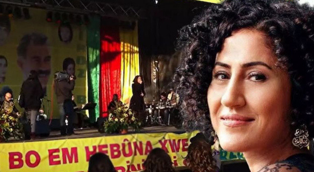 Öcalan posteri önünde konser veren Aynur Doğan, İBB organizasyonunda