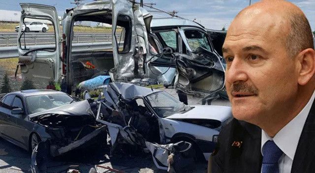Bakan Soylu duyurdu! Trafik kazalarında 28 kişi hayatını kaybetti