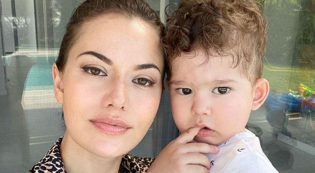3,5 aylık hamile olan Fahriye Evcen ile oğlu Karan koronavirüse yakalandı