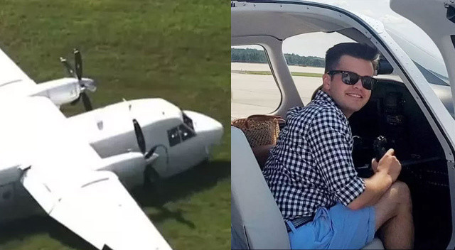 İniş takımlarına zarar veren pilot özür dileyip uçaktan atladı