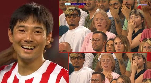 Shoya Nakajima annesini çok üzdü! Antalyaspor&#039;un Japon futbolcusu 59&#039;da oyuna girdi, 61&#039;de kızardı, tribündeki annesi göz yaşı döktü