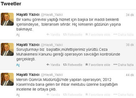 Bakan Yazıcı: Kimsenin gözünün yaşına bakmam!