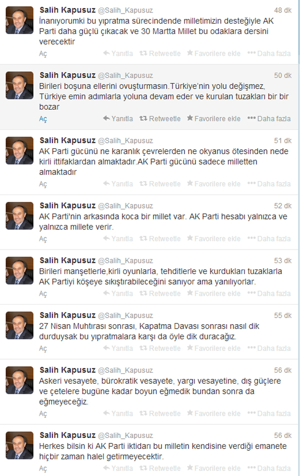 Salih Kapusuz'dan AK Parti açıklaması