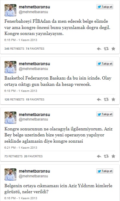 Fenerbahçe hakkında flaş iddia, 'FİBA Avrupa'dan men edecek'