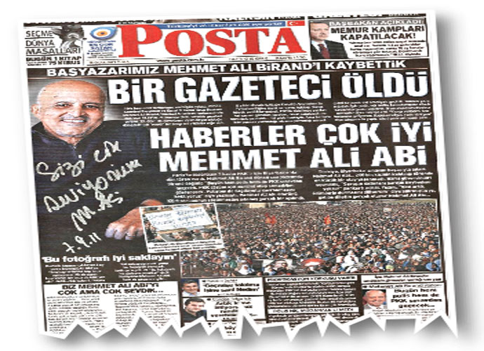 Son haber, en zor haber…'Başyazar ölür bir acı manşet olur'