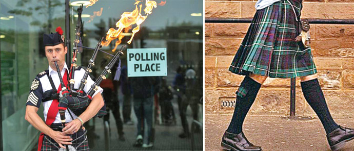 İskoçya'nın 'etek'leri tutuştu