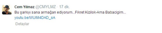 Cem Yılmaz'dan ilginç tweet!