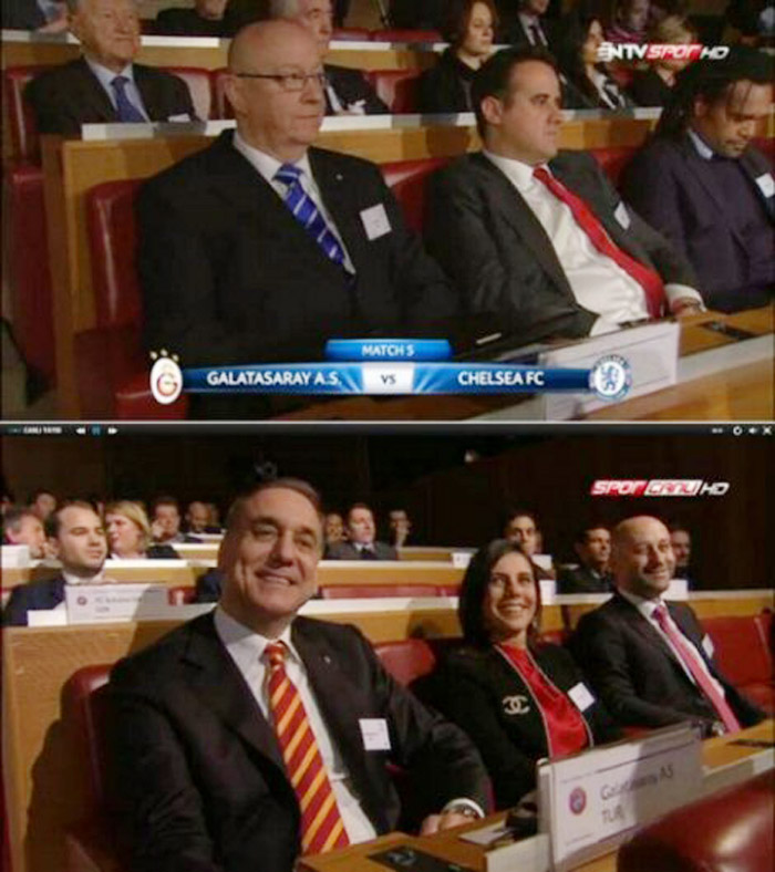 Galatasaray - Chelsea eşleşmesinde en çok konuşulan kare