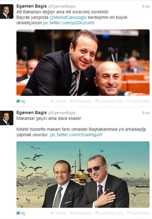 Egemen Bağış Twitter'da böyle veda etti