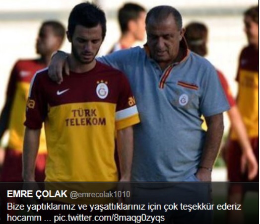 Galatasaraylı futbolcuların Fatih Terim tweetleri