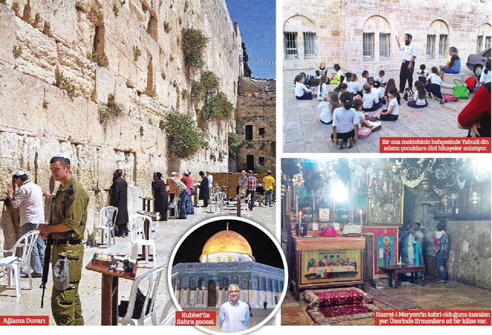 Mukaddes şehrin her köşesinde bir  hatıra...