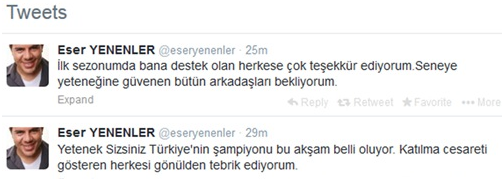 Eser Yenerler'den Yetenek Sizisiniz açıklaması