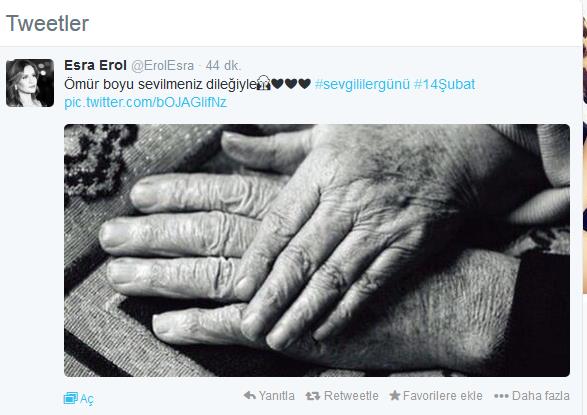 Esra Erol'dan duygulandıran 14 Şubat mesajı