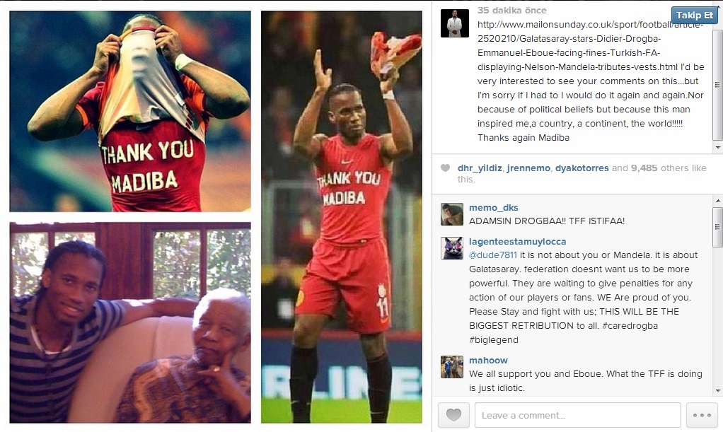 Drogba resti çekti 'Yine olsa yine yaparım'