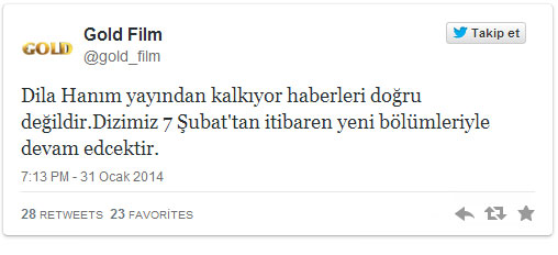 Dila Hanım dizisi hakkındaki iddiaya cevap geldi