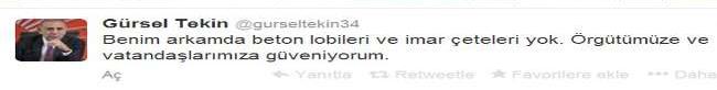 Gürsel Tekin bu sözü kime söyledi