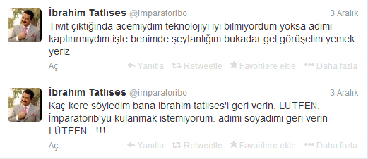 İmparator, 'İbrahim Tatlıses'i geri istiyor