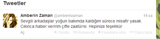 Amberin Zaman, zatürre teşhisiyle müşahede altına alındı