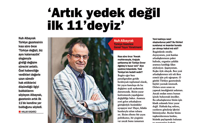 Nuh Albayrak MediaCat'e konuştu, 'Farkımız özel haber'
