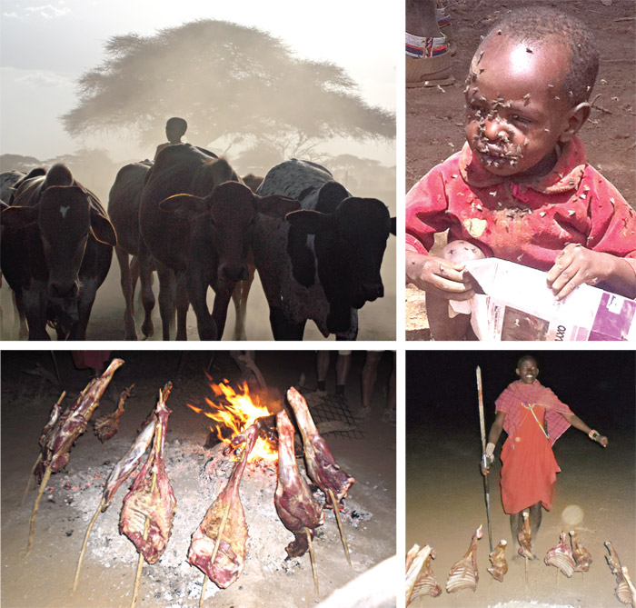 Çileyi çeken daima kadın, Kenya ve Masai kabilesi
