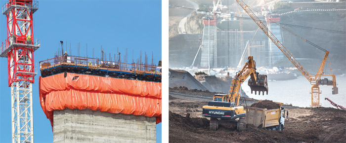 3. köprü ayaklandı, şimdiden 70 metre yükseldi