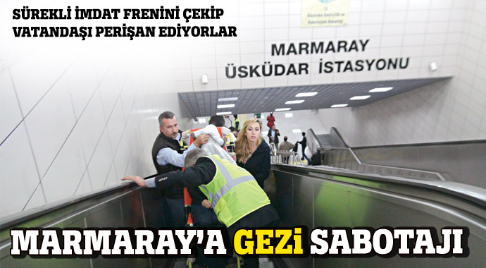 Marmaray sabotajcılarına karşı kol nöbeti