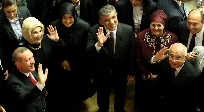 Meclis resepsiyonunda tarihi fotoğraf