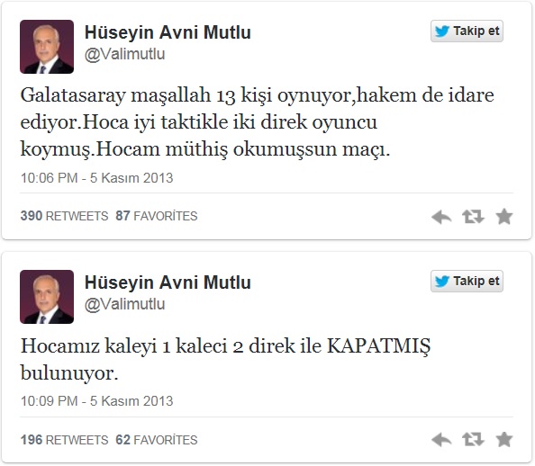 Vali Mutlu, Mancini'ye isyan etti