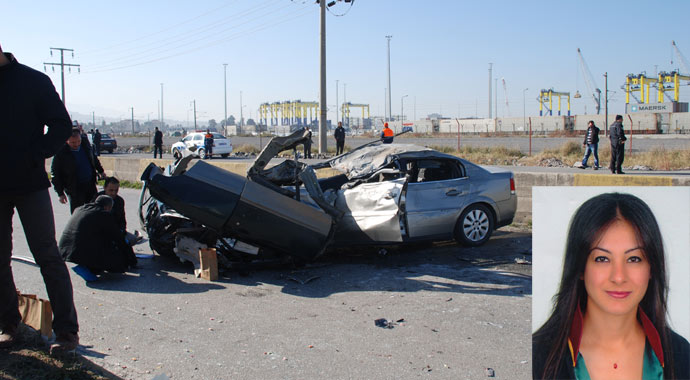 Hatay'da feci kaza, ölüm virajında genç avukatın başı koptu