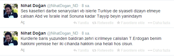 Nihat Doğan: Erdoğan'a hakkım...