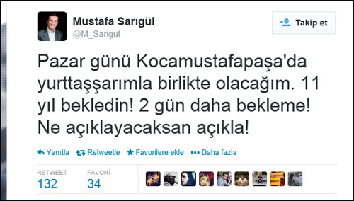 Sarıgül'den Erdoğan'a jet cevap