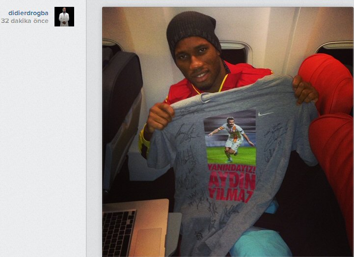 Drogba'dan, Aydın Yılmaz mesajı