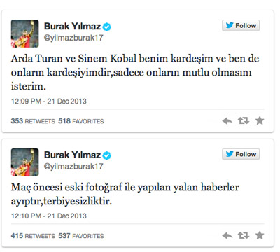 Burak Yılmaz'dan Sinem Kobal iddialarına sert tepki