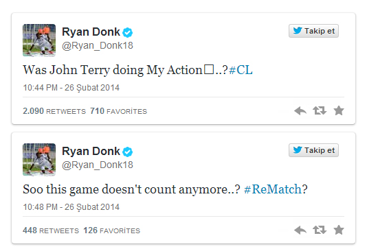 Babel'den Donk'a John Terry tweet'i