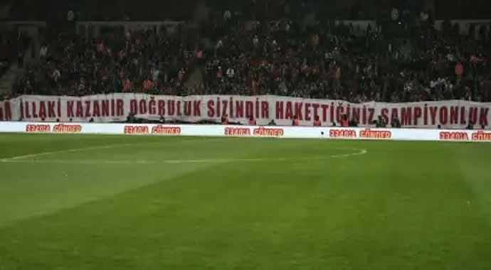 Galatasaray Trabzonspor maçındaki olay pankartın cezası belli