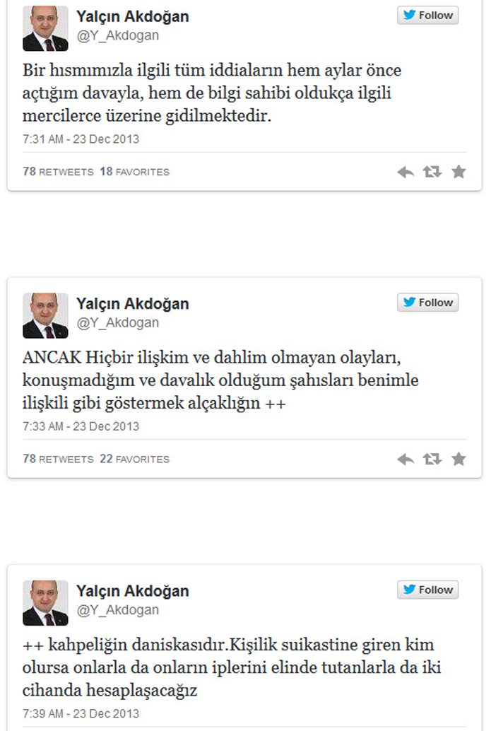 Yalçın Akdoğan sert çıktı, 'Alçaklığın daniskası'
