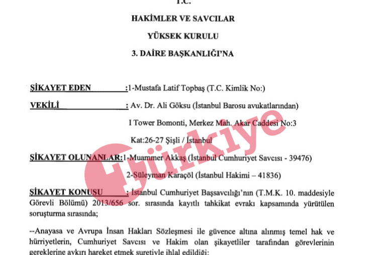 Mağdur iş adamından HSYK'ya şikayet