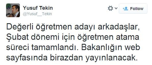 10 bin öğretmen ataması yapıldı.. İşte sonuçlar