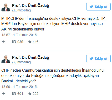 MHP'den CHP'ye ilk cevap