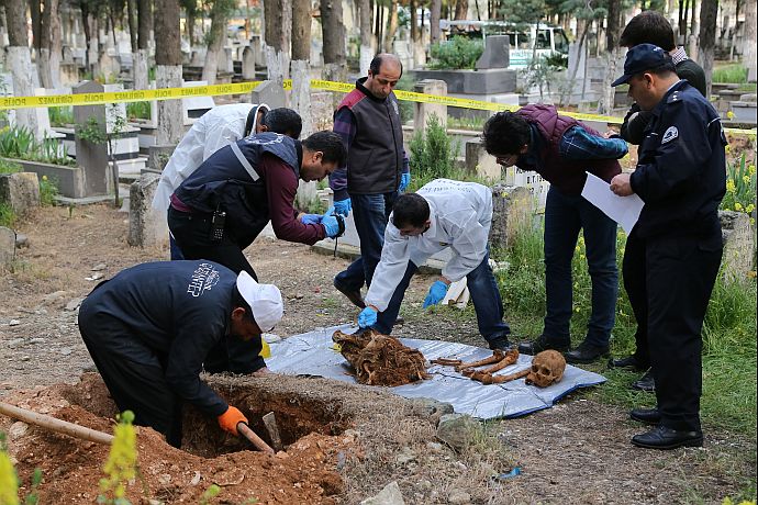 Gaziantep'te çuval içerisinde insan kemikleri bulundu