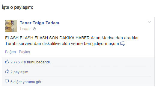 Turabi diskalifiye oldu mu? Acun Ilıcalı açıkladı