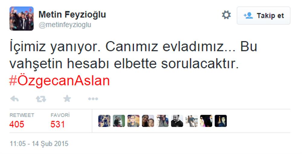 Feyzioğlu'na Özgecan tepkisi